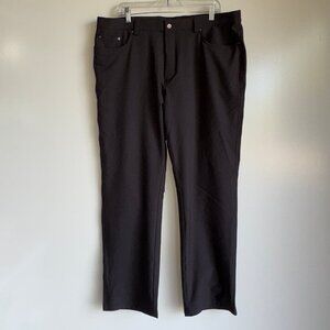 GREG NORMAN Men's 5-Pocket Performance Golf Pants Size 38x29 Black - EUC